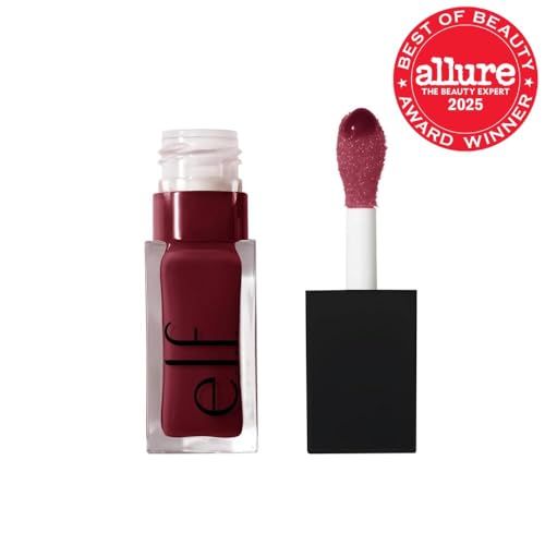 e.l.f. Glow Reviver Lip Oil – Nourishing Tinted Lip Oil, Jam Session