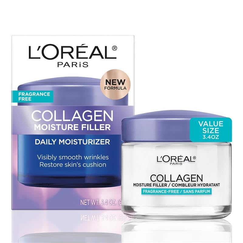 L'Oréal Collagen Moisture Filler Face Cream – 48HR Anti-Aging Moisturizer