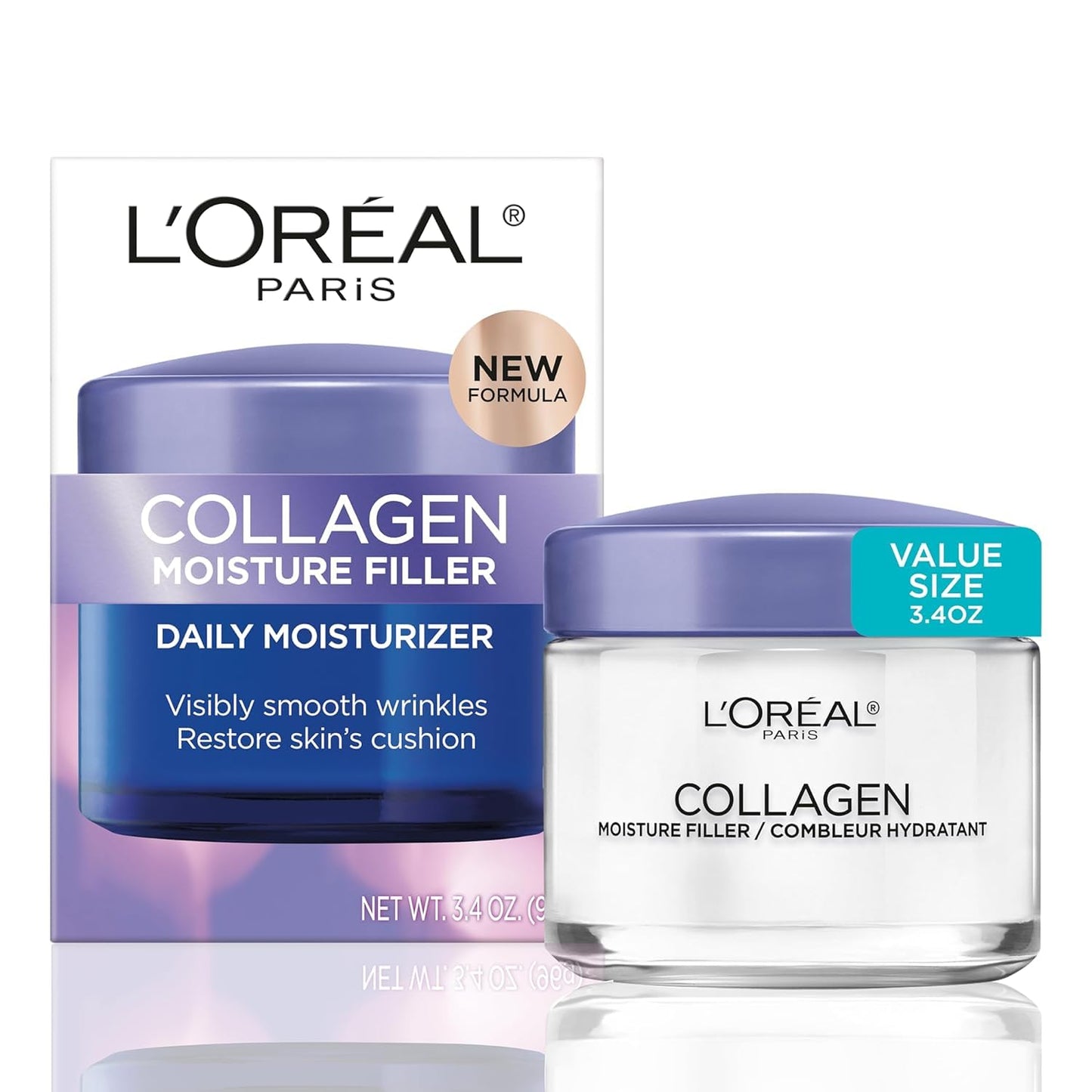 L'Oréal Collagen Moisture Filler Face Cream – 48HR Anti-Aging Moisturizer