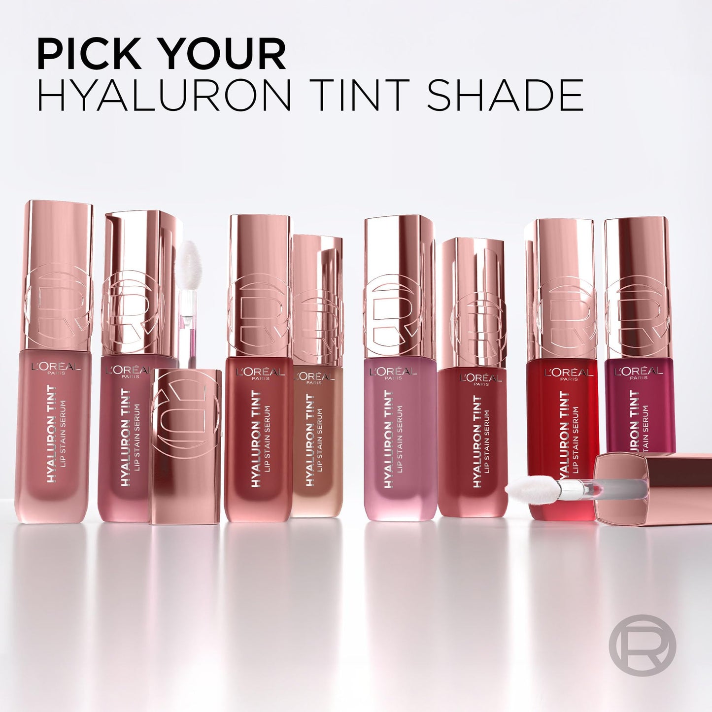 L'Oréal Paris Hyaluron Tint Lip Stain Serum, Hydrating Liptstick, Glossy Finish to Blurred Lip Tint, Multi-Use Lip & Cheek, Up to 12H weightless color, SHADE: 217 SMOKEY MAUVE