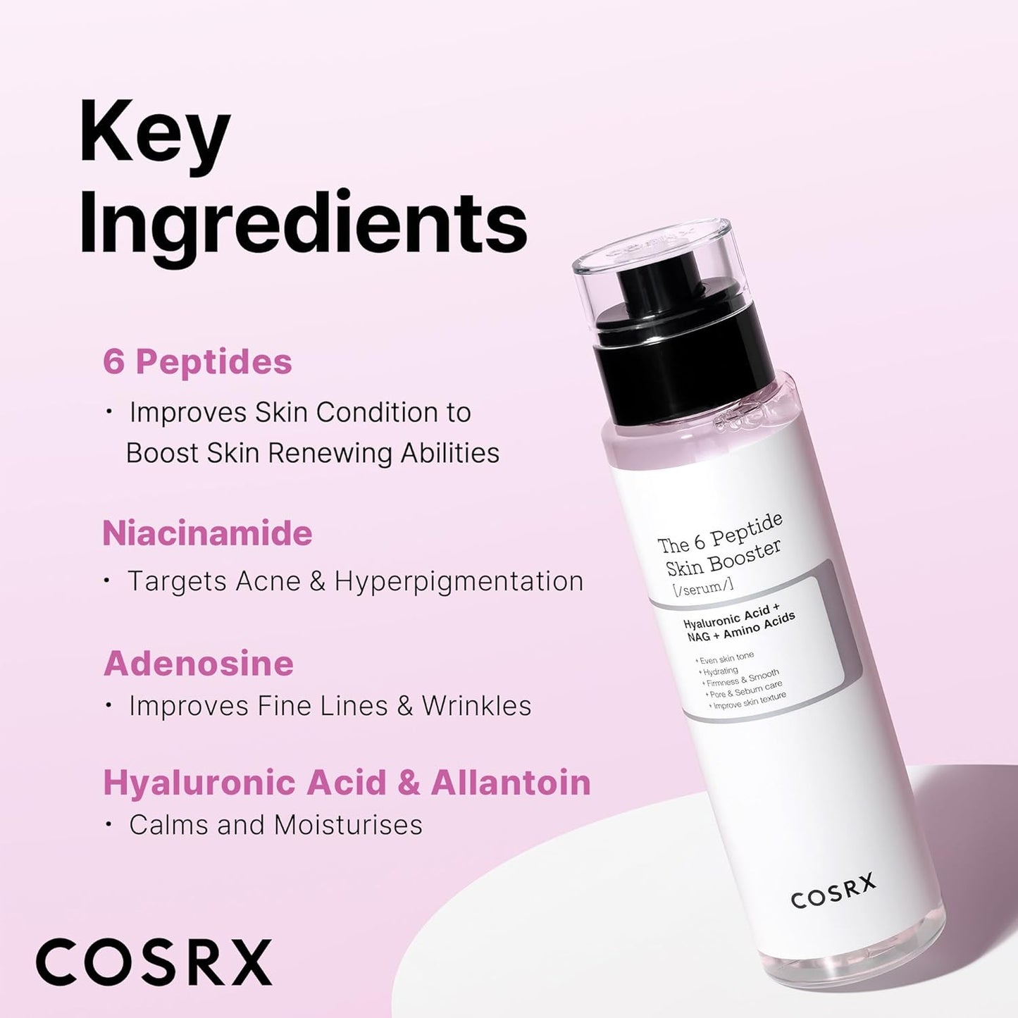 COSRX 6X Peptide Collagen Booster Serum – Korean Skincare Essence