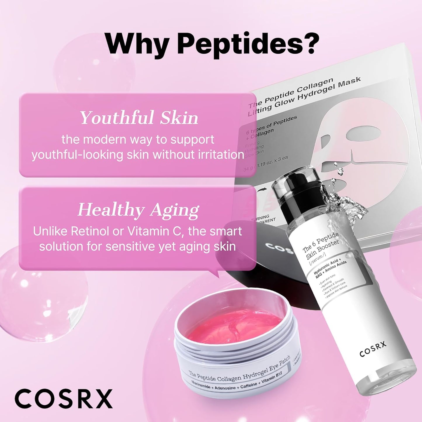 COSRX 6X Peptide Collagen Booster Serum – Korean Skincare Essence