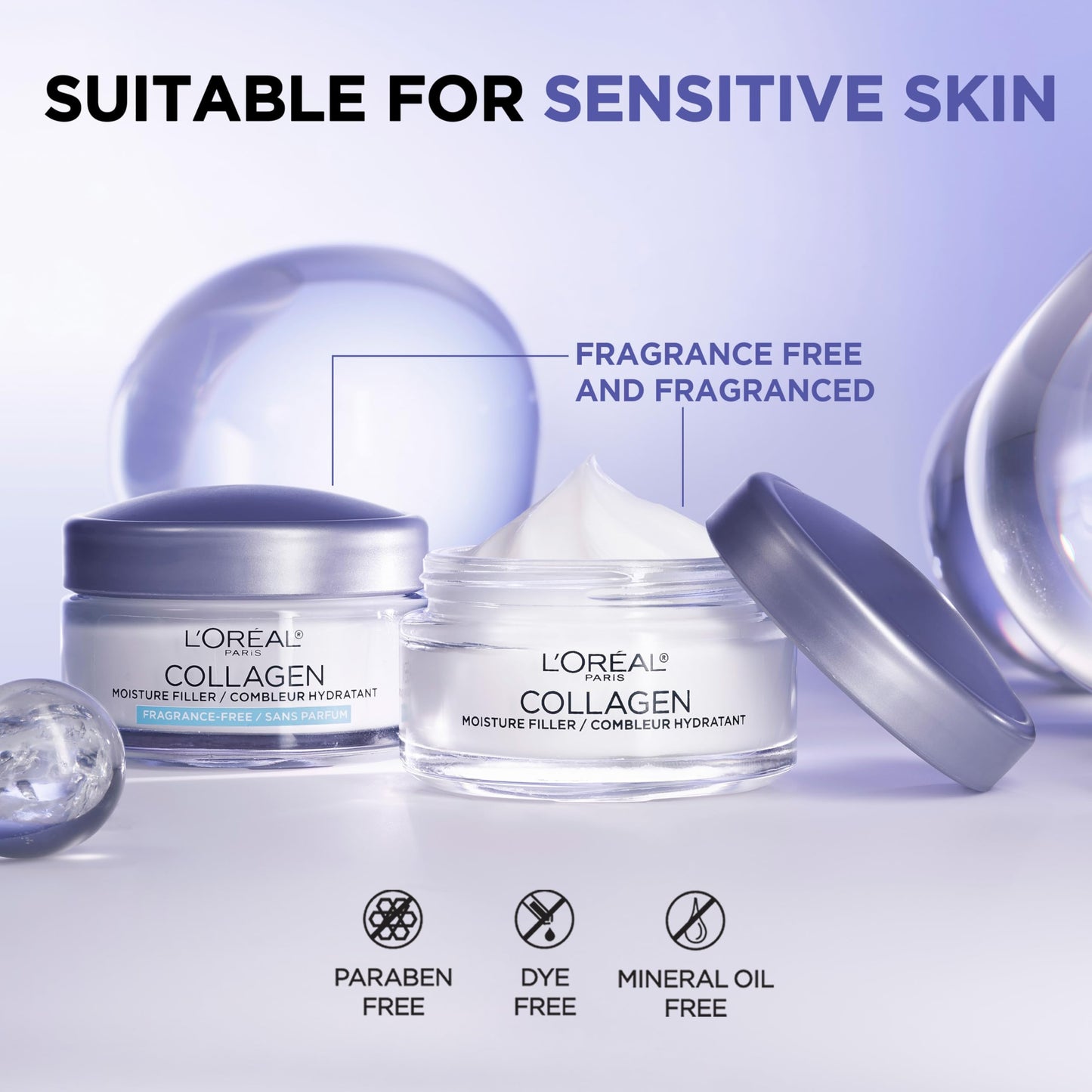 L'Oréal Collagen Moisture Filler Face Cream – 48HR Anti-Aging Moisturizer