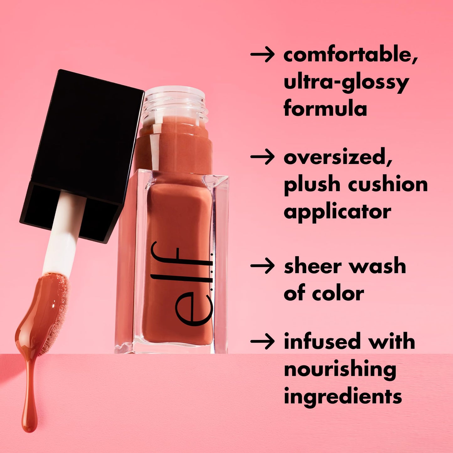 e.l.f. Glow Reviver Lip Oil – Nourishing Tinted Lip Oil, Jam Session
