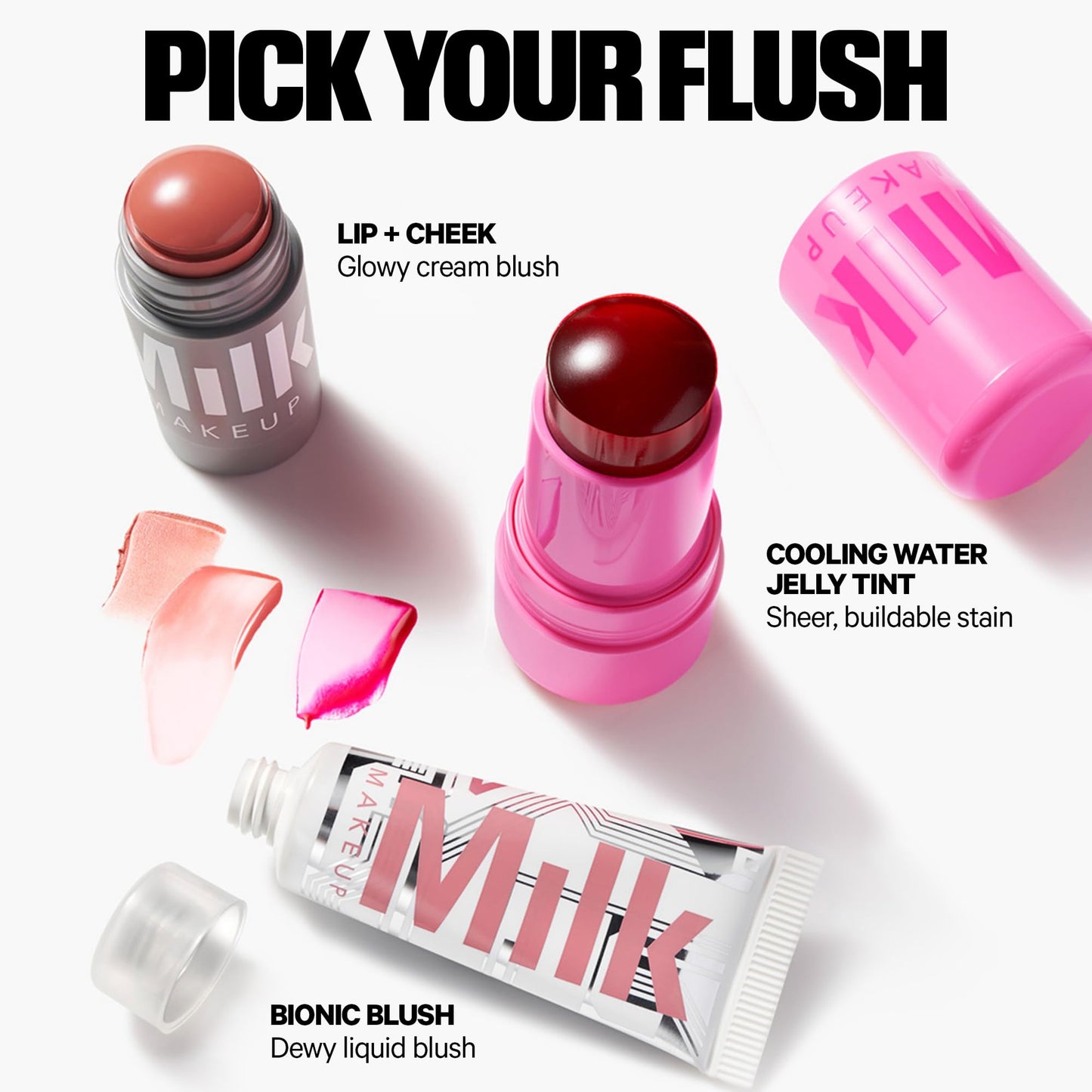 Milk Makeup Lip + Cheek Stick – Buildable Cream Blush + Lip Color w/Hydrating Mango Butter + Avocado Oil for a Natural Flush – Long-Lasting, Multiuse, Vegan Formula – Werk (Dusty Rose), 0.21 oz