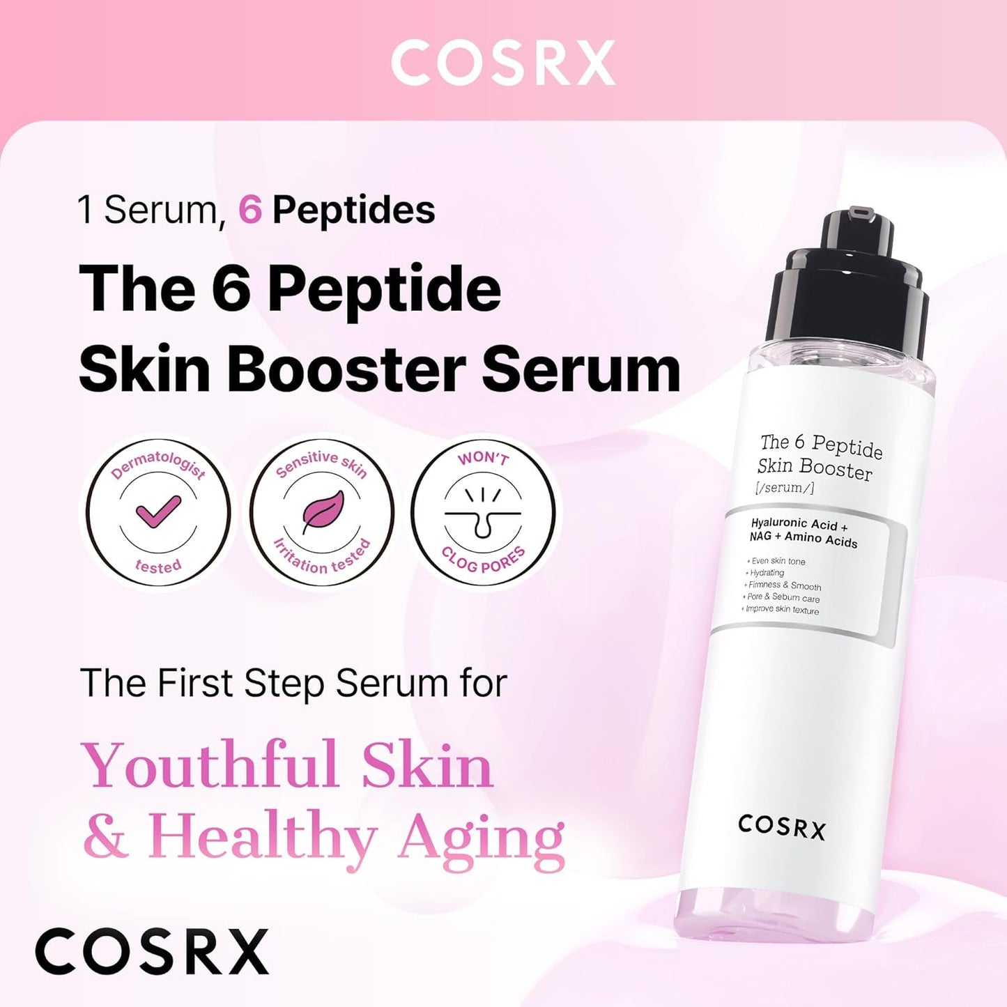COSRX 6X Peptide Collagen Booster Serum – Korean Skincare Essence