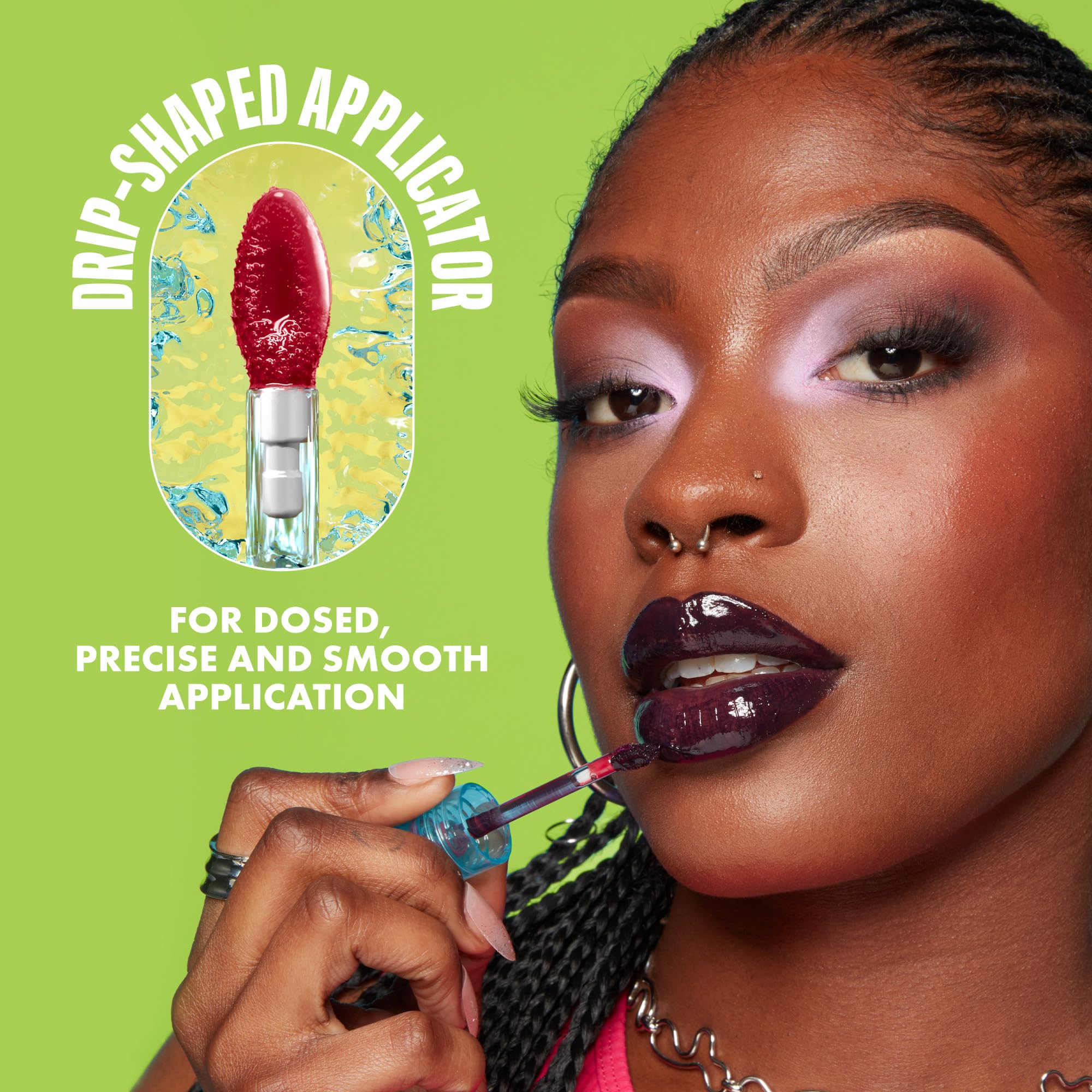 NYX Professional Makeup Lip IV Hydrating Gloss Stain, Lip Gloss, Infused with VITAMINS & COCONUT WATER, Up to 12HR Hydration, High Pigment, Wet Shine Finish, Shade: Hydra-Honey