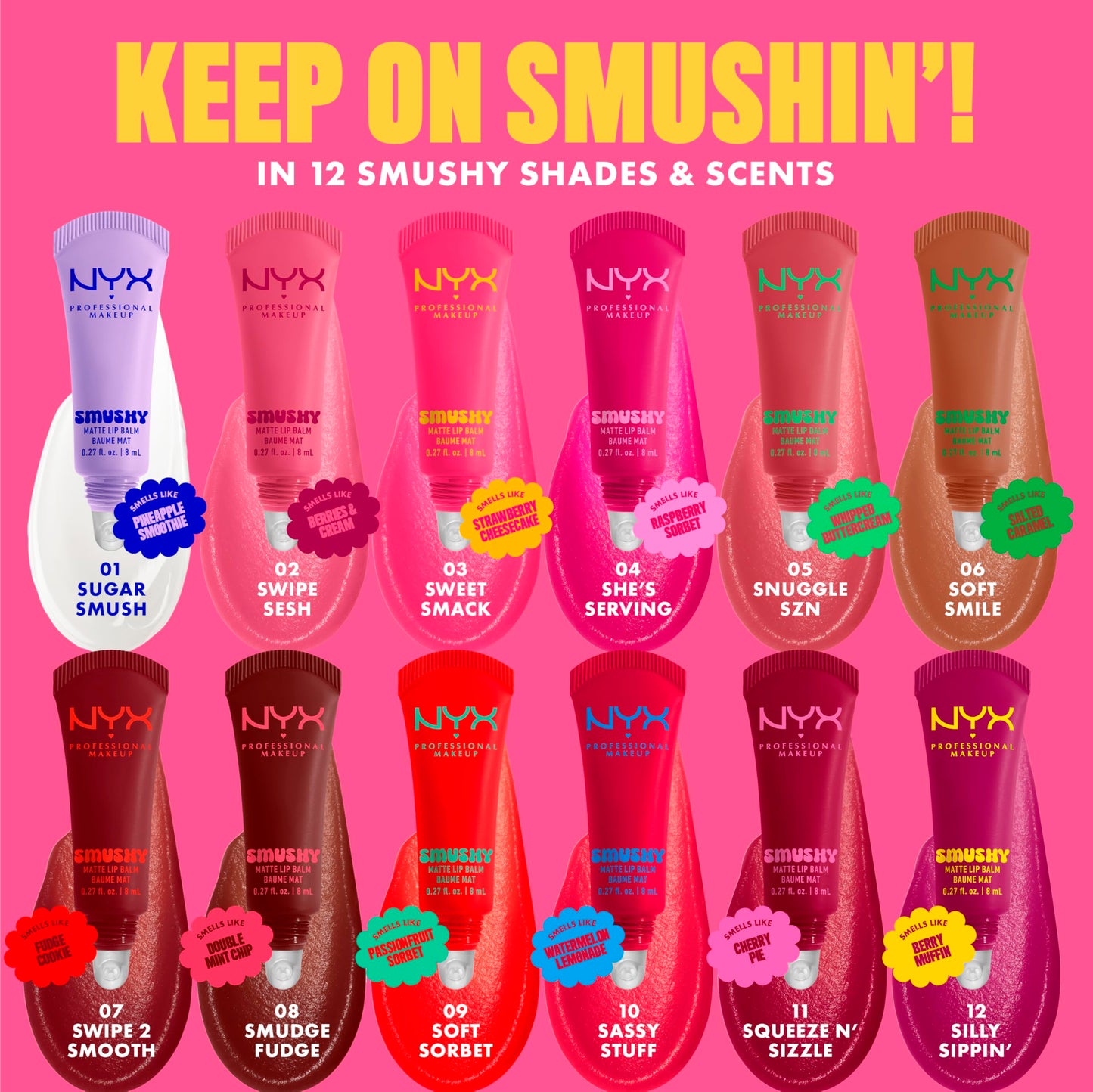 NYX Professional Makeup Smushy Matte Lip Balm