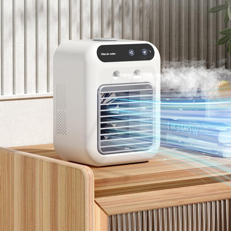 Portable Desktop Air Cooler Fan – front view