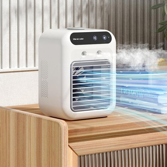 Portable Desktop Air Cooler Fan – front view